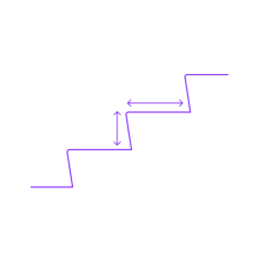 Buildings Stair Details Risers Treads Tracing Svg Vector, Free Vectors File